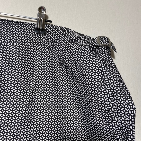 Lands’ End Mens Swim Shorts Size 42 Nylon Beach Coastal Blue and White - Picture 4 of 8